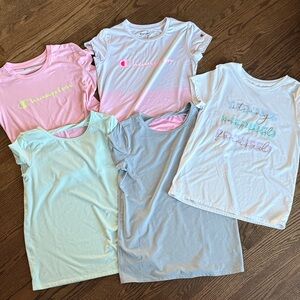 Champion Kids' Short Sleeve Set - Pink, Blue, Gray